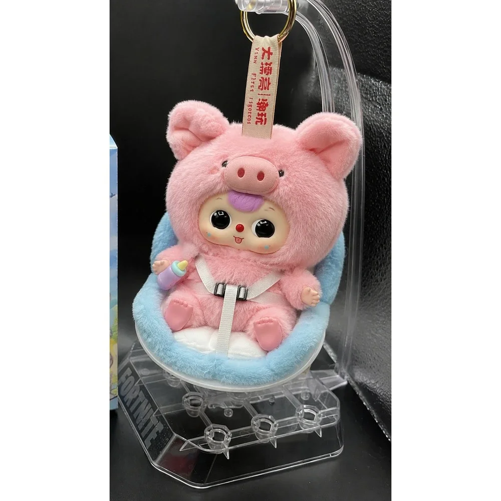 Baby Three Vehicle-mounted Baby Bunny Rabbit Plush Blind Box BB3 Toy Pink